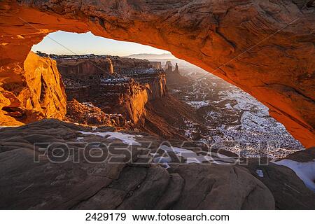 Sunrise at Mesa Arch, Canyonlands National Park; Utah, United States of America View Large Photo Image Stock Photo - Sunrise at Mesa Arch, Canyonlands National Park; Utah, United States of America. Fotosearch