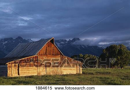 Sunrise On Old Wooden Barn On Farm, Moulton Barn View Large Photo Image Stock Photography - Sunrise On Old Wooden Barn On Farm, Moulton Barn. Fotosearch
