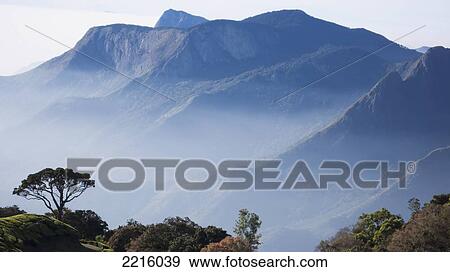 Sunrise Over The Western Ghats In Kerala, Top Station, India View Large Photo Image Stock Photo - Sunrise Over The Western Ghats In Kerala, Top Station, India. Fotosearch