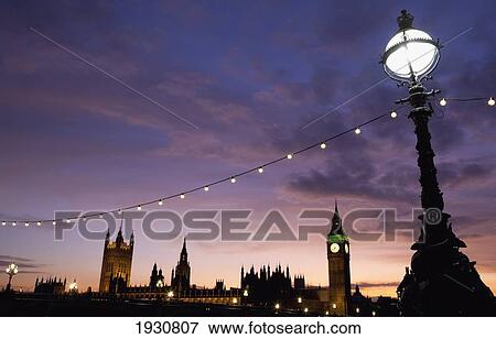 Sunset Behind Big Ben And The Houses Of Parliament,; London, England View Large Photo Image Stock Photo - Sunset Behind Big Ben And The Houses Of Parliament,; London, England. Fotosearch