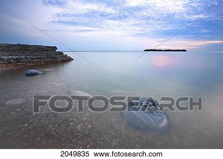 Sunset On Lake Manitoba, Steep Rock, Manitoba View Large Photo Image Stock Photography - Sunset On Lake Manitoba, Steep Rock, Manitoba. Fotosearch