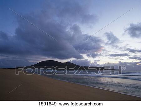 Sunset On Scarista Beach View Large Photo Image Stock Photo - Sunset On Scarista Beach. Fotosearch