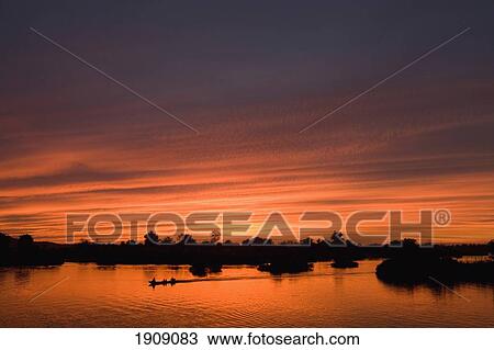 Sunset Over River View Large Photo Image Stock Image - Sunset Over River. Fotosearch