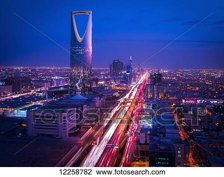 Sunset over Riyadh; Riyadh, Saudi Arabia View Large Photo Image Stock Image - Sunset over Riyadh; Riyadh, Saudi Arabia. Fotosearch