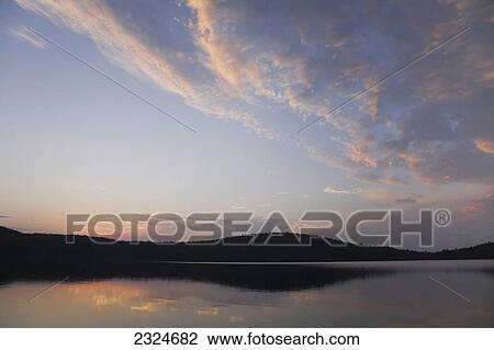 Sunset Over Smoke Lake, Algonquin Park, Ontario, Canada View Large Photo Image Stock Image - Sunset Over Smoke Lake, Algonquin Park, Ontario, Canada. Fotosearch