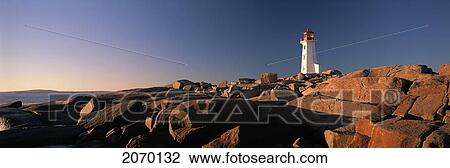 Sunset, Peggy's Cove Lighthouse, NS View Large Photo Image Stock Image - Sunset, Peggy's Cove Lighthouse, NS. Fotosearch