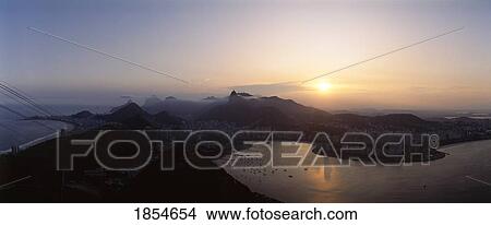 Sunset; Rio De Janeiro, Brazil View Large Photo Image Picture - Sunset; Rio De Janeiro, Brazil. Fotosearch