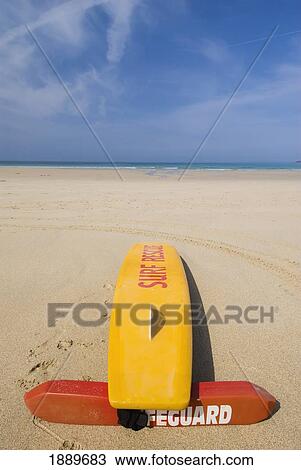 Surf Rescue Board On The Beach At Sennen Cove View Large Photo Image Stock Image - Surf Rescue Board On The Beach At Sennen Cove. Fotosearch