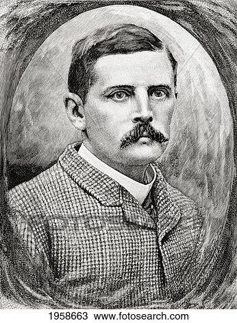 Stock Image - Surgeon-General Thomas Heazle Parke, 1857 To 1893. Irish Doctor, Explorer, Soldier And Naturalist Who Accompanied Sir Henry Morton Stanley On The Emin Pasha Relief Expedition, 1886-1889. From In Darkest Africa By Henry M. Stanley Published 1890.. Fotosearch