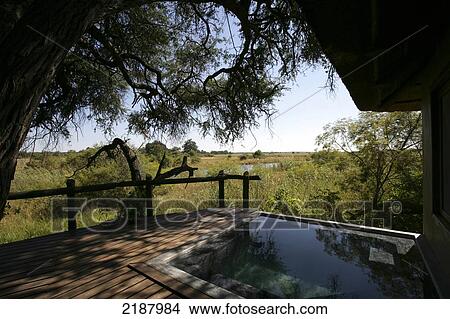 Susuwe Island Lodge, Caprivi Strip; Namibia View Large Photo Image Picture - Susuwe Island Lodge, Caprivi Strip; Namibia. Fotosearch