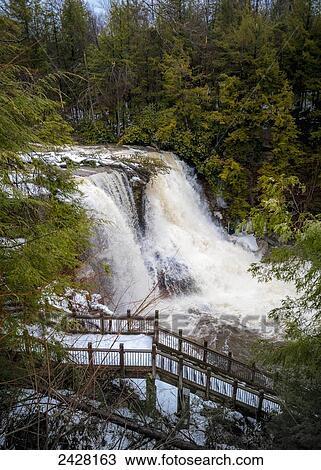Stock Image - Swallow Falls and Deep Creek lake area, Garrett county; McHenry, Maryland, United States of America. Fotosearch