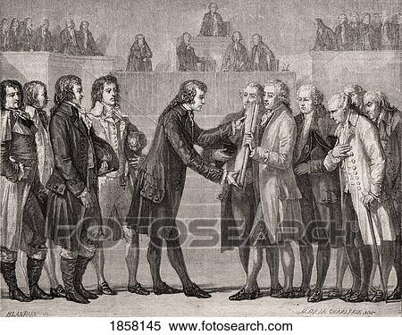 Swearing On The Book Of The Constitution. 14 September 1791. Louis Xvi 1754-1793. King Of France 1774-1792. Engraved By Blanpain After De La Charlerie. From Histoire De La Revolution Francaise By Louis Blanc. View Large Photo Image Stock Photography - Swearing On The Book Of The Constitution. 14 September 1791. Louis Xvi 1754-1793. King Of France 1774-1792. Engraved By Blanpain After De La Charlerie. From Histoire De La Revolution Francaise By Louis Blanc.. Fotosearch