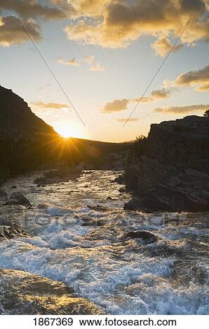 Swiftcurrent Creek, Glacier National Park, Montana, Usa View Large Photo Image Stock Photo - Swiftcurrent Creek, Glacier National Park, Montana, Usa. Fotosearch