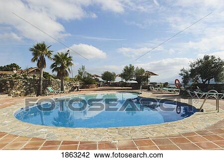 Swimming Pool, Malaga, Andalucia, Spain View Large Photo Image Stock Image - Swimming Pool, Malaga, Andalucia, Spain. Fotosearch