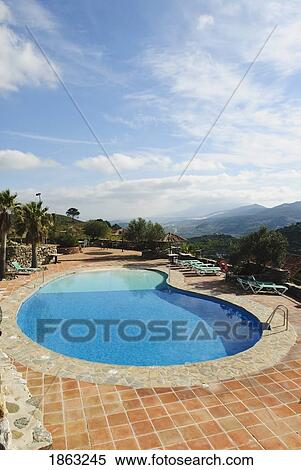 Swimming Pool, Malaga, Andalucia, Spain View Large Photo Image Stock Photography - Swimming Pool, Malaga, Andalucia, Spain. Fotosearch