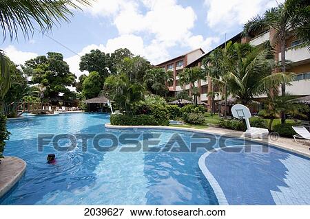 Stock Photo - Swimming Pool Of Hotel Camino Real, Santa Cruz De La Sierra, Bolivia. Fotosearch