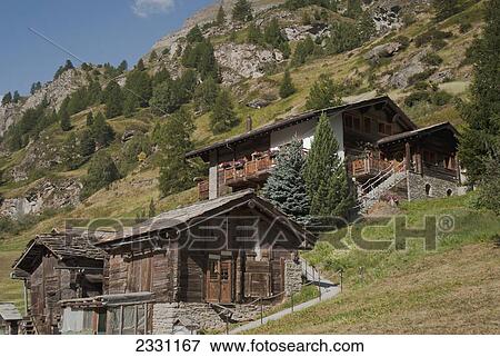 Stock Photo - Switzerland, Rural scene; Zermatt. Fotosearch
