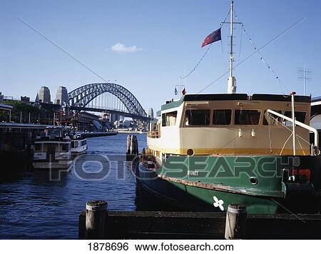 Sydney Harbor Bridge And Ferry View Large Photo Image Stock Photograph - Sydney Harbor Bridge And Ferry. Fotosearch