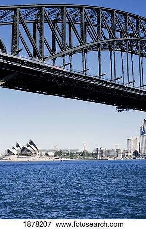 Stock Photo - Sydney Harbor Bridge And Skyline. Fotosearch