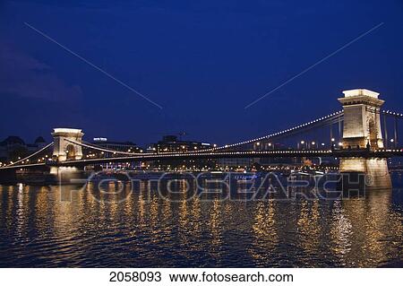 Szechenyi Chain Bridge, Budapest, Hungary View Large Photo Image Stock Image - Szechenyi Chain Bridge, Budapest, Hungary. Fotosearch