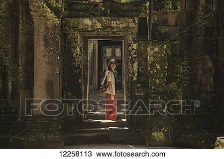 Stock Image - Ta Som Temple, built by the king Jayavarman VII in twelfth century, from Angkor; Siem Reap, Cambodia. Fotosearch