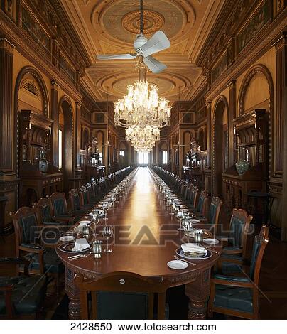 Table set for 108 diners at Falaknuma Palace; Hyderabad, India View Large Photo Image Stock Image - Table set for 108 diners at Falaknuma Palace; Hyderabad, India. Fotosearch