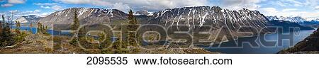 Stock Photography - Tagish Lake; Carcross Yukon Canada. Fotosearch