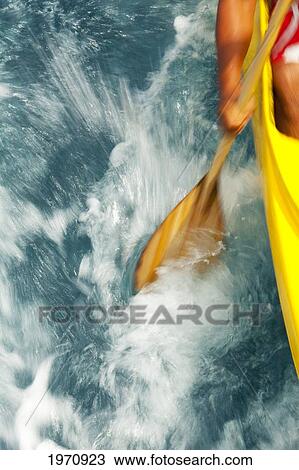 Stock Image - Tahiti, View Of Traveling Outrigger Canoe.. Fotosearch