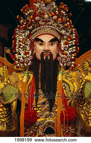 Stock Photo - Taiwan, Statue Of Chinese Character For Chinese Opera B1809. Fotosearch