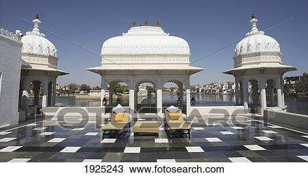 Stock Image - Taj Lake Palace Hotel, Rajasthan, India. Fotosearch