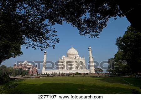 Stock Photo - Taj Mahal; Agra, India. Fotosearch