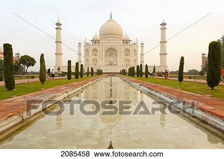 Taj Mahal; Agra Uttar Pradesh India View Large Photo Image Stock Photo - Taj Mahal; Agra Uttar Pradesh India. Fotosearch
