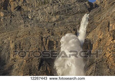 Stock Image - Takkakaw Falls, Yoho National Park; British Columbia, Canada. Fotosearch