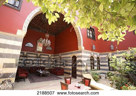 TALISMAN HOTEL DAMASCUS OLD CITY SYRIA View Large Photo Image Stock Photo - TALISMAN HOTEL DAMASCUS OLD CITY SYRIA. Fotosearch