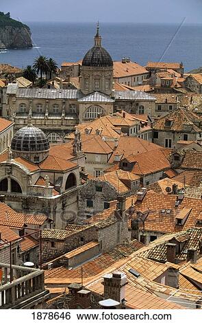 Stock Photograph - Taller Cathedral And St. Blaise Church. Fotosearch