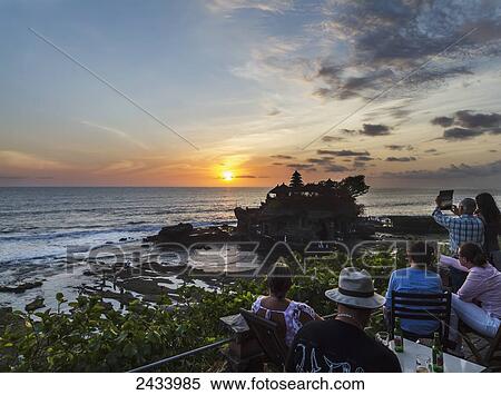 Stock Photography - Tanah Lot Temple at sunset, Bali, Indonesia. Fotosearch