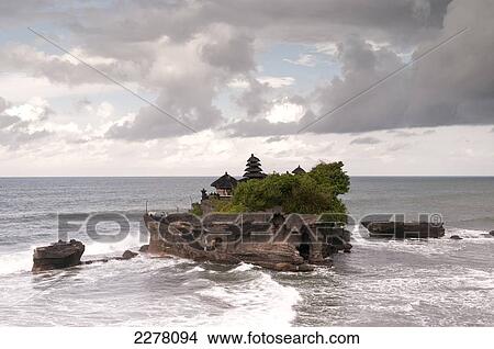 Picture - Tanah Lot temple; Bali, Indonesia. Fotosearch
