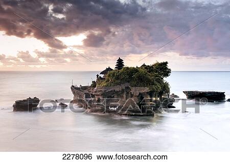 Stock Photograph - Tanah Lot temple; Bali, Indonesia. Fotosearch