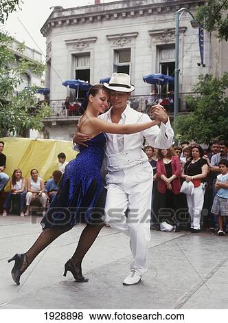 Stock Photo - Tango Couple, Plaza Dorrego. Fotosearch