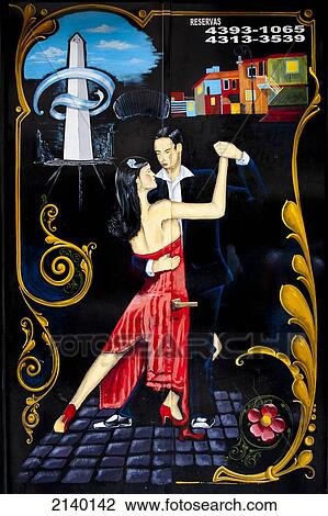 Tango Dancers Painted On A Wall, Buenos Aires, Argentina View Large Photo Image Stock Image - Tango Dancers Painted On A Wall, Buenos Aires, Argentina. Fotosearch