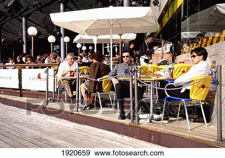 Stock Photo - Tapas Bar In New Port Area. Fotosearch