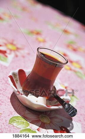 Tea With Sugar, Close Up View Large Photo Image Picture - Tea With Sugar, Close Up. Fotosearch