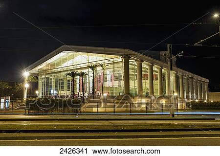 Stock Image - Teatre Nacional de Catalunya designed by Catalan architect Ricardo Bofill; Barcelona, Catalonia, Spain. Fotosearch