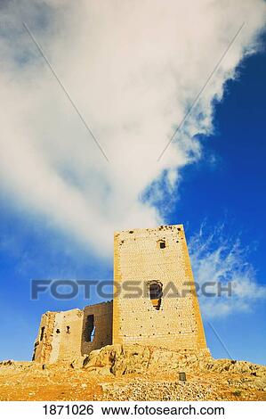 Stock Photograph - Teba, Malaga, Andalusia, Spain; Castillo De La Estrella (Castle Of The Star), Scene Of The Battle Of Teba. Fotosearch