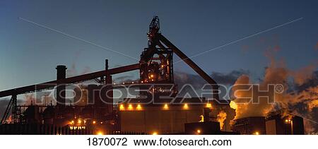 Teesside, England; A Refinery View Large Photo Image Stock Image - Teesside, England; A Refinery. Fotosearch