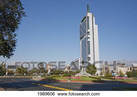 Stock Photograph - Telefonica Building, Santiago, Metropolitan Region, Chile. Fotosearch