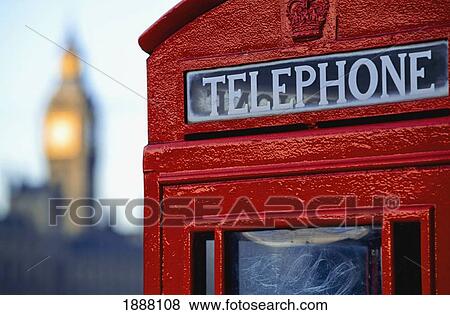 Telephone Box And Defocused Big Ben View Large Photo Image Stock Photo - Telephone Box And Defocused Big Ben. Fotosearch