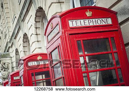 Telephone boxes in a row; Blackpool, Lancashire, England View Large Photo Image Stock Photo - Telephone boxes in a row; Blackpool, Lancashire, England. Fotosearch