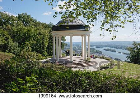 Temple At Niederwald Monument; Rudesheim Rheingau-Taunus-Kreis Germany View Large Photo Image Picture - Temple At Niederwald Monument; Rudesheim Rheingau-Taunus-Kreis Germany. Fotosearch