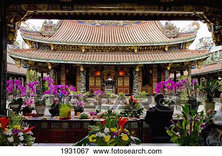 Stock Photo - Temple Bao An, Taipei, Taiwan, 2008. Fotosearch
